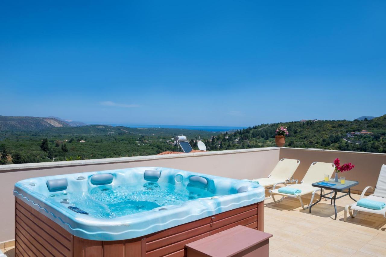 Makhairoí Olga'S Filoxenia - Villa Aladanos-Private Pool And Heated Jacuzzi מראה חיצוני תמונה